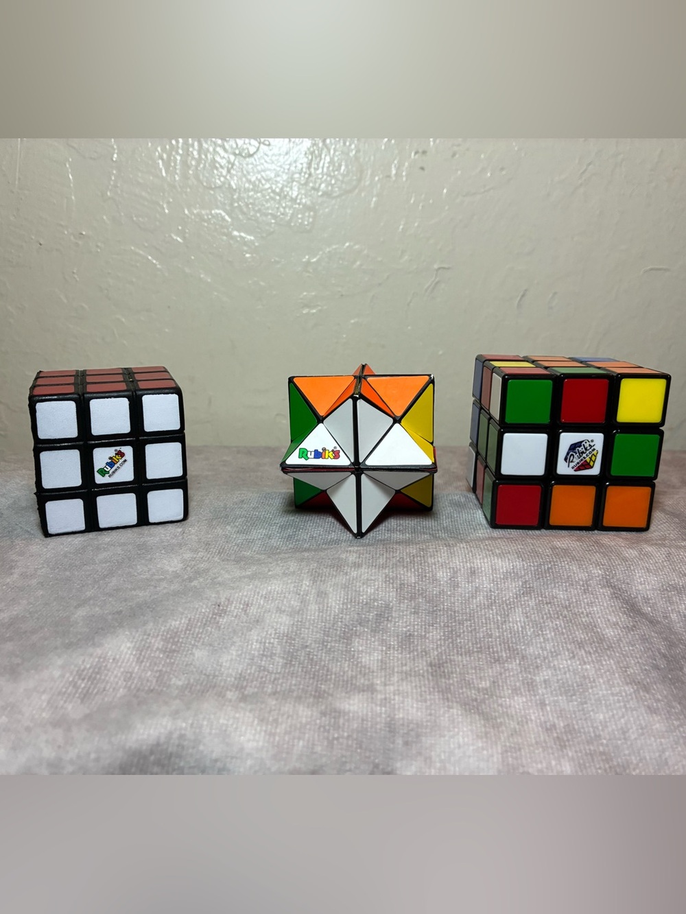 Rubiks Cube,Star Puzzle and squishie cube- Multicolor